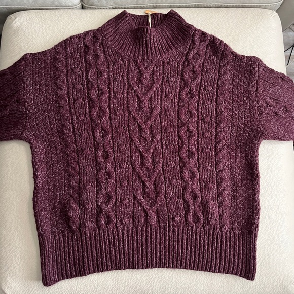 NWT - Fat Face Women’s Cable Knit High Neck Sweater - US 10/L - Picture 3 of 10